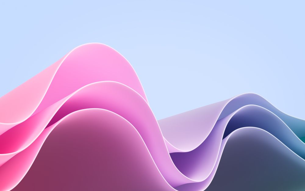 Grafika obrazu Microsoft: Fioletowe fale