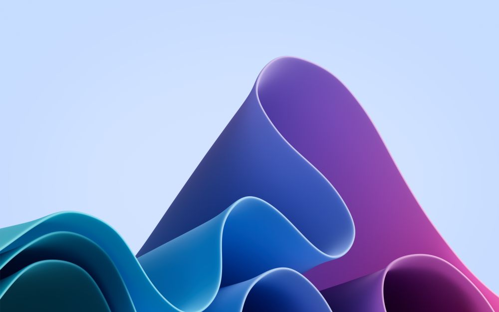Grafika obrazu Microsoft: Niebiesko-fioletowe fale